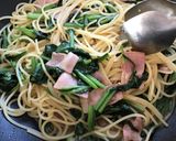 A picture of step 5 of ☆Japanese-Style Pasta with Spinach and Bacon☆.