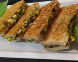 પાલક મકાઈ પનીર &ચીઝ સેન્ડવીચ(palak makai paneer cheese sandwich Recipe In Gujarati) રેસીપી સ્ટેપ5ફોટો