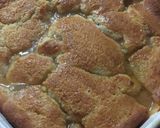 A picture of step 4 of Quick Peach Cobbler.