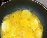 A picture of step 3 of Persian Rice with Potato Tahdig.