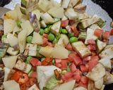 A picture of step 2 of Matar gajar mix vegetable curry.