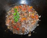 A picture of step 2 of Karahi Chola Chaat.