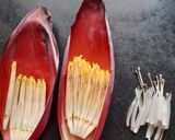A picture of step 1 of Banana Flower Raita.