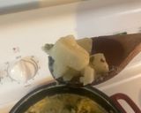 A picture of step 4 of Potato soup. 🙂 (hart made). 🙂.