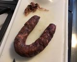 Une image de l'étape 1 de Cake au olives multicolores et chorizo noir.