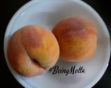 A picture of step 4 of Chocolate Peach Tarts.