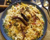 A picture of step 10 of Veg biryani.