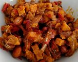 Foto langkah ke 5 dari resep 81. Balado TTK (Teri Tempe Kacang).