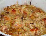 Hagymában sült csirke almaszósszal recept fázis 3 fotója