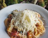 Paradicsomos cukkinis spagetti recept fázis 2 fotója