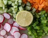 A picture of step 1 of Crunchy salad.