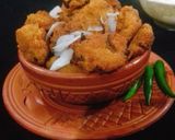 A picture of step 4 of Piyaju (Red Lentil & Onion fritters).