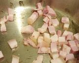 Foto del paso 1 de la receta: Risotto de pollo y panceta