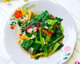 Foto langkah ke 4 dari resep Tumis Sawi Hijau Kuah Simple.