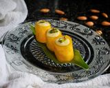 A picture of step 5 of Aam papad sandesh.