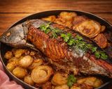 صورة لخطوة 5 من وصفة سمك البونيتو 🐬مع كرات السردين 🐟🐟