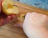 A picture of step 1 of Lemonade dressing fruit salad.