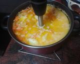Foto del paso 2 de la receta: Vichyssoise de calabaza, boniato y zanahoria con tostas de pan de ajo
