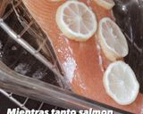 Foto del paso 2 de la receta: Salmón con verduras a la crema