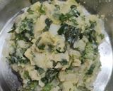 A picture of step 2 of Leek Sandwich.
