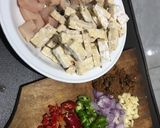 Foto langkah ke 1 dari resep Ayam + Tempe Goreng Saus Tiram.