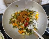 A picture of step 8 of Veg mataka biryani.