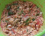Foto langkah ke 3 dari resep Pepes Tahu Teri Basah Kemangi.