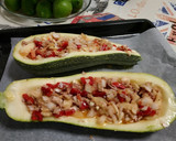 Foto del paso 4 de la receta: Súper calabacín relleno al horno 🥒