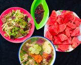 Hình bước làm 2 của món Cơm 3 món f9