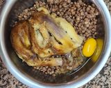 Foto del paso 1 de la receta: Hamburguesas de lentejas y berenjena asada 🍆