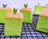 Foto langkah ke 7 dari resep Ogura Pandan cake anti gagal.