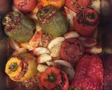 A picture of step 7 of Stuffed peppers and tomato.