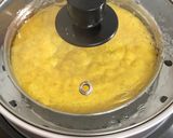 A picture of step 5 of Moong Dal Dhokla.