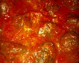 A picture of step 7 of Meatballs in marinara sauce.