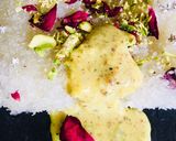 A picture of step 3 of Rose coconut surprise with creamy thandai.