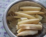 A picture of step 1 of Crispy Spicy Baby corn fritters.