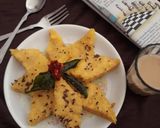 A picture of step 4 of Gujarati dhokala.