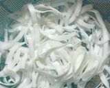 Hình bước làm 1 của món Mứt dừa bánh tẻ non