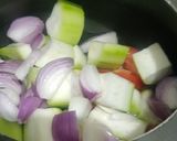 A picture of step 3 of Mix veg soup with Ghiya Noodles.