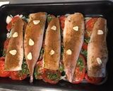 Une image de l'étape 6 de Filets de maquereaux aux épices,tomates et oignons.