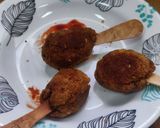 A picture of step 7 of Soya chunk chickpea kabab.