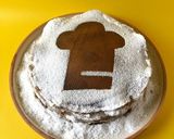 A picture of step 11 of Chocolate Crepe Cake.