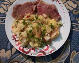 Pas rețetă Ceafă de porc cu garnitură de cartofi 1 fotografie