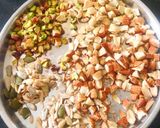 A picture of step 1 of Dates and Dry Fruits Laddu.