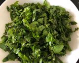 A picture of step 1 of Thankuni Patar Bora (Centella Leaves Pakora / Fritters - Bong style).