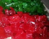 A picture of step 9 of Tutti Fruities.