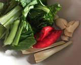 Chicken leafy vege soup recipe step 1 photo