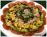 Foto del paso 3 de la receta Ensalada de acelgas, bonito, maíz, Aguacate y tomate