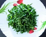 A picture of step 1 of Malabar Spinach Tikki.