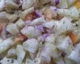 A picture of step 1 of Masala papad.